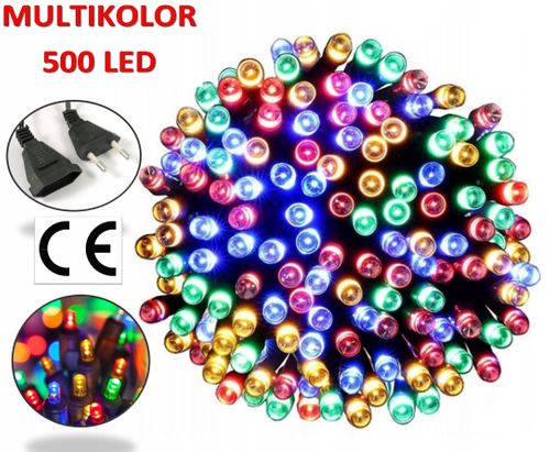 LAMPKI NA CHOINKĘ 500 LED MULTI na Arena.pl