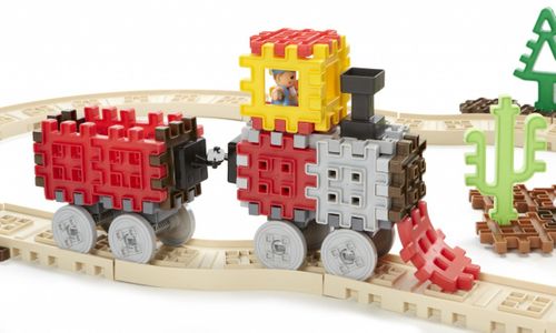 Klocki Waffle Blocks Pociąg parowy na Arena.pl