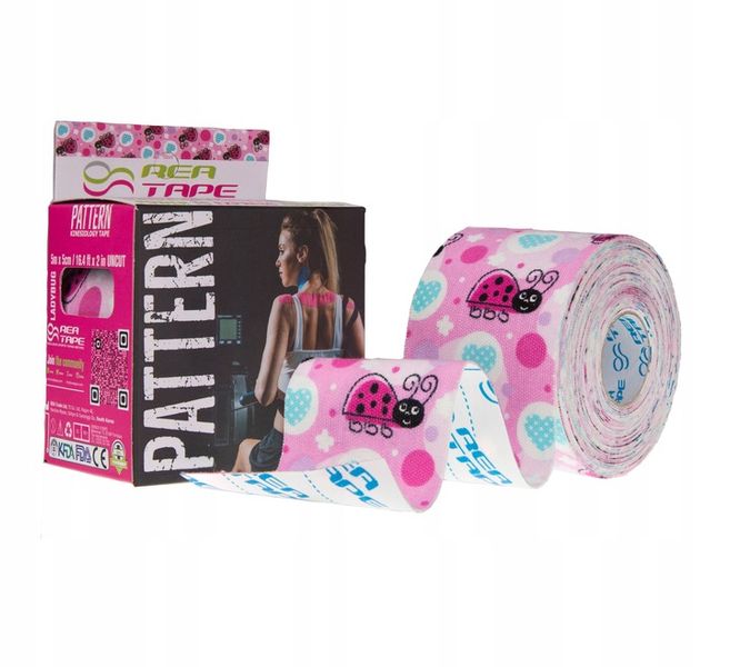 TAŚMA Tejp Kinesiology REA TAPE Pattern [Biedronki] zdjęcie 2