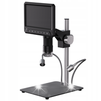 MIKROSKOP CYFROWY Z PRZYBLIŻENIEM 1200x 12MP 28LED EKRAN HD 7" MicroSD 32GB
