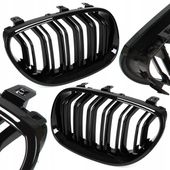 Grill Atrapa Nerki Pakiet Kratka Połysk Czarna do BMW E60 E61 M