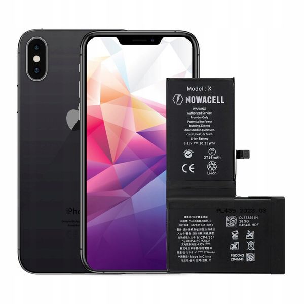 Bateria do iPhone X 2716mAh - NOWACELL zdjęcie 3