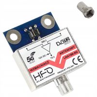 Wzmacniacz antenowy DVB-T2 dopuszkowy LNA-188 5G 30dB zasilanie 12V