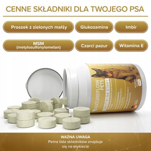 Suplement diety dla psów na stawy NatureFlow Pets na Arena.pl