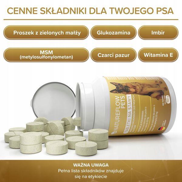 Suplement diety dla psów na stawy NatureFlow Pets zdjęcie 4