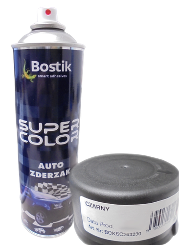 FARBA W SPRAYU LAKIER AKRYLOWY AUTO ZDERZAK CZARNY 500ML na Arena.pl