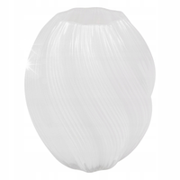 SZKLANY WAZON ORGANICZNY CYLINDRYCZNY 21X17X17 ŚREDNICA 17CM TRANSPARENTNY