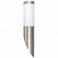 LAMPA OGRODOWA LED SORA STAL NIERDZEWNA E27 IP44 SREBRNA