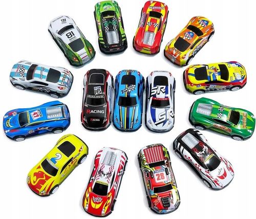 Duży zestaw samochodów metalowe resoraki w walizce autko autka z napędem 40 na Arena.pl