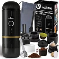 PRZENOŚNY EKSPRES DO KAWY MIELONEJ KAPSUŁKI SAMOCHODOWY BEZPRZEWODOWY