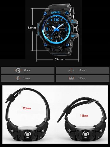 Zegarek męski SKMEI elektroniczny wiele funkcji na Arena.pl