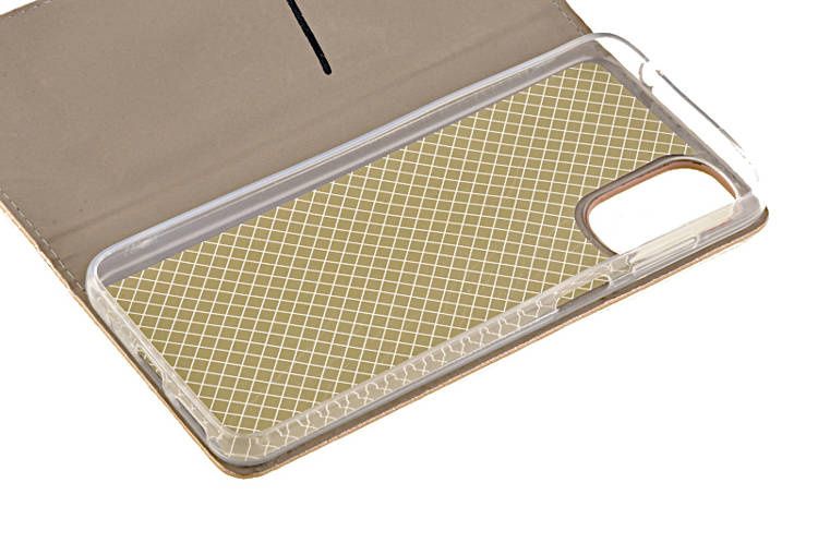 Etui Smart do Motorola Moto G22 / E32 / E32S złoty zdjęcie 4