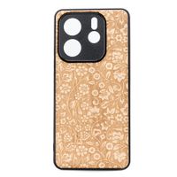 Drewniane Etui Bewood do Xiaomi Redmi Note 14 5G KWIATY POLNE ANIEGRE