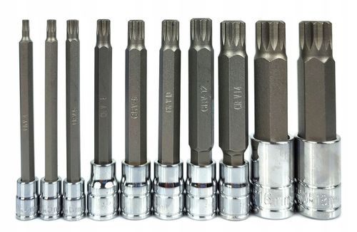 ZESTAW NASADEK SPLINE M4-M18 DŁUGIE na Arena.pl