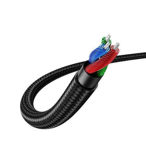 kabel przewód audio 2x mini jack 3.5mm 2m czarny na Arena.pl