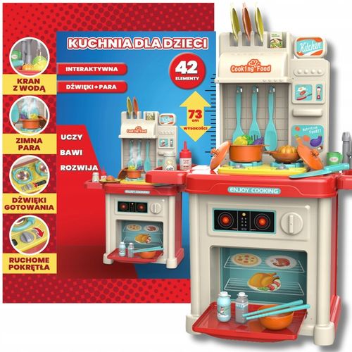 KUCHNIA DLA DZIECI ZESTAW KRAN GARNKI + AKCESORIA INTERAKTYWNA WODA PARA na Arena.pl