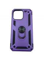 ETUI PANCERNE AFARER NA TELEFON IPHONE 14 PRO MAX FIOLETOWE Z UCHWYTEM