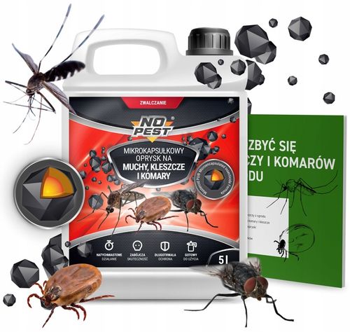 SILNY OPRYSK NA KLESZCZE KOMARY MUCHY 5L CYPERMETRYNA MOCNY na Arena.pl