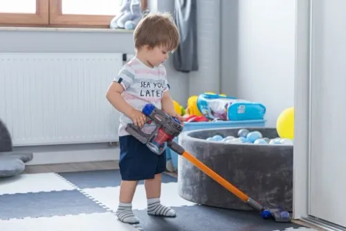 ODKURZACZ PIONOWY DLA DZIECI WCIĄGA AGD NA BATERIE na Arena.pl
