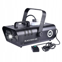 WYTWORNICA DYMU MGŁY ZADYMIARKA MASZYNA DO DYMU LIGHT4ME BLACK 1500 LED