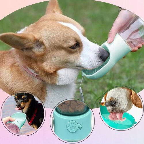 BUTELKA MISKA TURYSTYCZNA BIDON NA WODĘ POJEMNIK NA KARMĘ PRZENOŚNA POIDŁO na Arena.pl