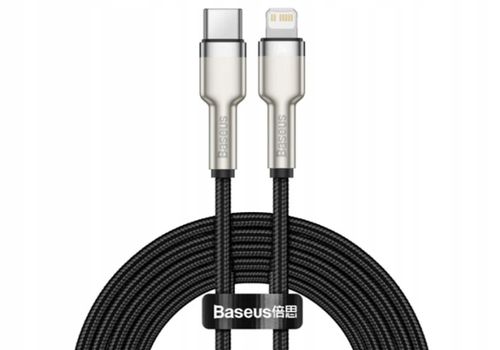 Kabel USB-C do Lightning Baseus Cafule, PD, 20W, 1m (czarny) na Arena.pl