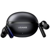 słuchawki bluetooth usams echo e02 tws   anc+enc bezprzewodowe czarny
