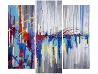 90 80CM OBRAZ T3 ELEM ABSTRAKCYJNY WODOSPAD DRUK ŚCIENNY