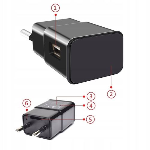 KAMERA ŁADOWARKA USB UKRYTA SZPIEGOWSKA WIFI na Arena.pl