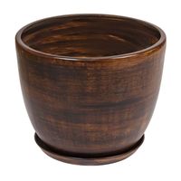 DONICZKA CERAMICZNA BARYŁKA 6 Ciemne drzewo 30x25 cm