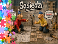 Puzzle tradycyjne - Sąsiedzi - Pat i Mat