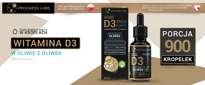 Naturalna Witamina D3 Forte krople 2000IU 30ml zdjęcie 5