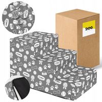 SCHODY SCHODKI DLA PSA RAMPA PODEST 3 STOPNIE 30 cm STABILNE