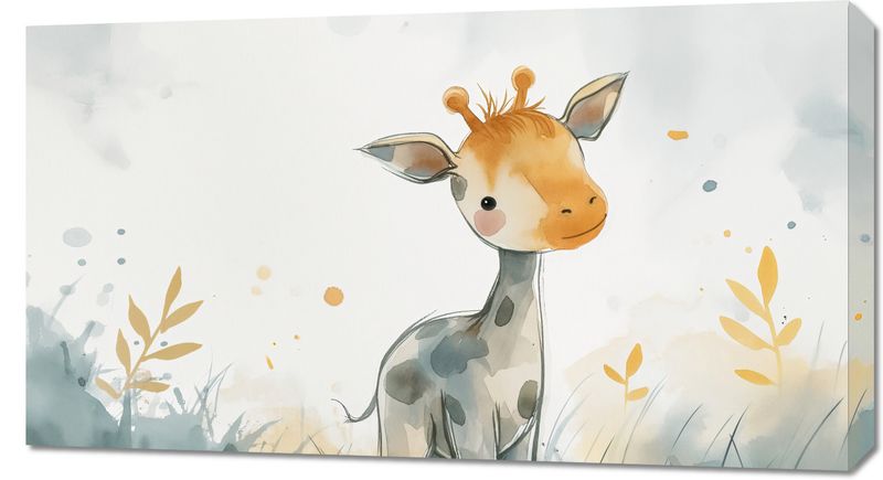 Obraz 90x50cm Mała Żyrafka zdjęcie 1