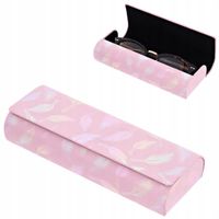 Damskie ETUI NA OKULARY korekcyjne przeciwsłoneczne Holograficzne Pióra
