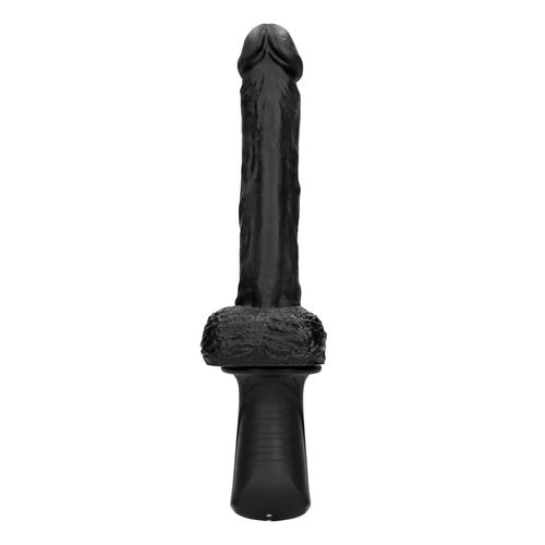 hand held liquid silicone vibrating and thrusting sex machine - black na Arena.pl