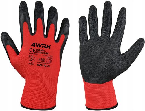 Rękawice 4Wrk Robocze Powlekane Lateksem Shamal R.10 - Xl 12 Par na Arena.pl