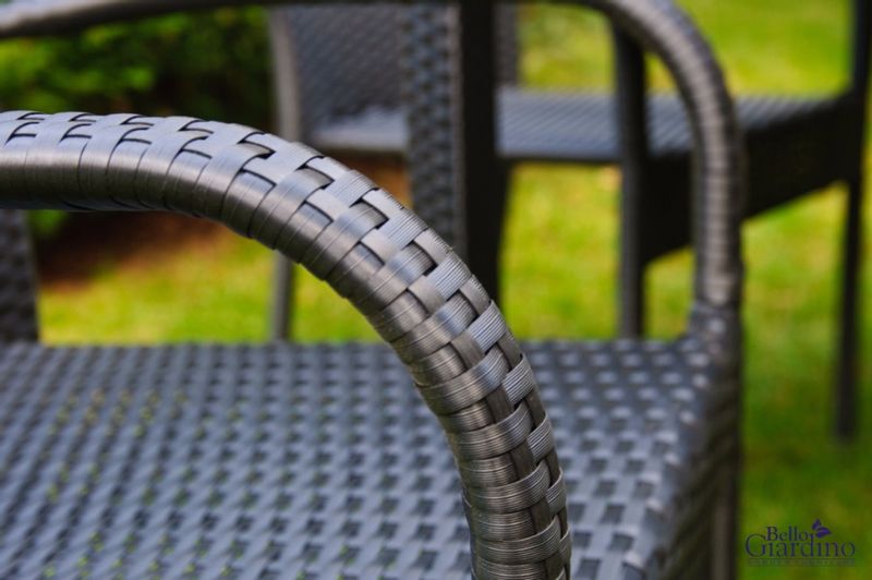 Zestaw mebli stołowych AVVICENTE czarny zdjęcie 5