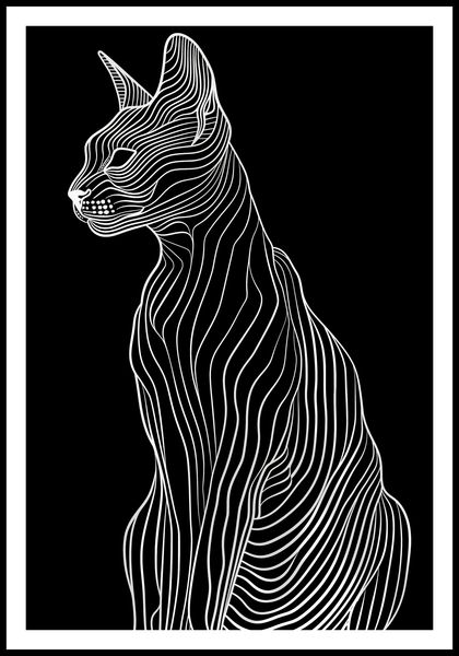Plakat 61x90,5cm Minimalny Kontur zdjęcie 3