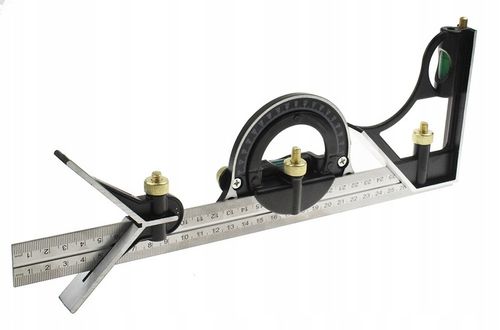 KĄTOWNIK KOMBINOWANY LINIAŁ 300 mm KĄTOMIERZ 0-180 na Arena.pl