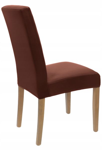 Pokrowiec Na Krzesło Brązowy Elastyczny zdjęcie 2