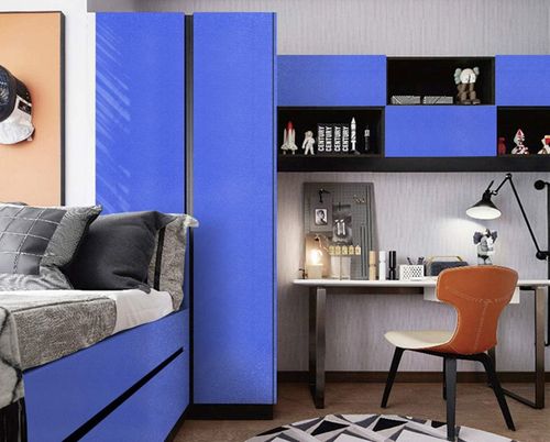 Folia Meblowa Samoprzylepna Ciemnoniebieska Brokat 60cm na 500cm Połysk na Arena.pl