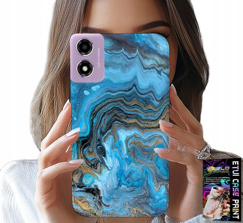 ETUI DO MOTOROLA MOTO E14 - MARMURKOWE WZORY OBUDOWA CASE + FOLIA na Arena.pl