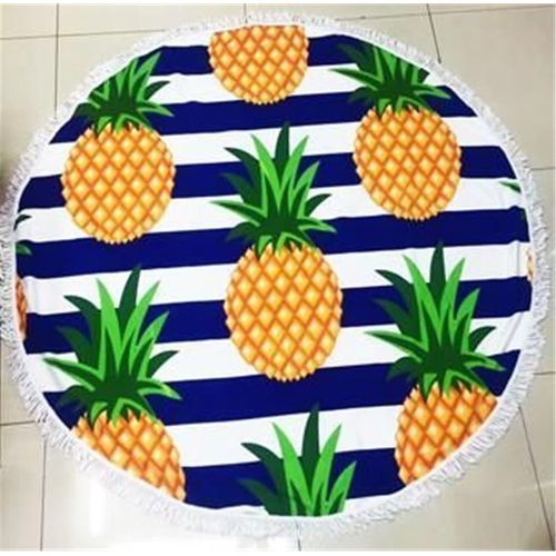 RĘCZNIK PLAŻOWY OKRĄGŁY PINEAPPLE ANANAS BOHO na Arena.pl