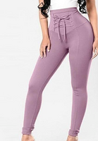 Leginsy Damskie - Wiązane - WYSZCZUPLAJĄCE