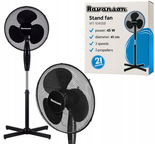 Wentylator stojący Ravanson WT-1040SB na Arena.pl