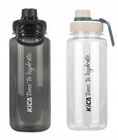 Butelka sportowa KiCA SB01 1000 ml zestaw - czarna + bezbarwna
