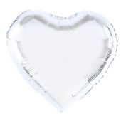 Balon foliowy serce srebrne, 45 cm