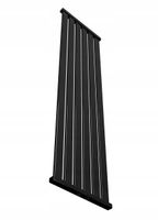 Grzejnik dekoracyjny LOTUS 140x30 CZARNY POŁYSK