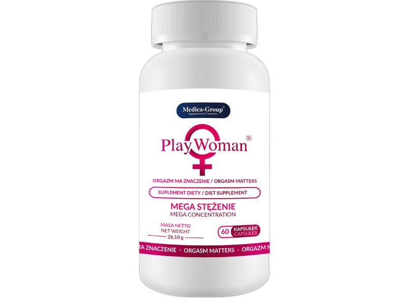 PLAY-WOMAN TABLEKI NA WZMACNIA LIBIDO MOCNY ORGAZM ROZKOSZ INTENSYWNE 60cap zdjęcie 2